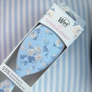 LoveShackFancy Blue Floral Hair Brush